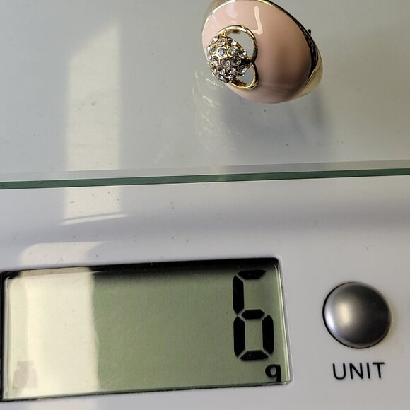 Peach Pink Enamelled Earrings Small Earrings Soft Pink Earrings - Picture 11 of 12